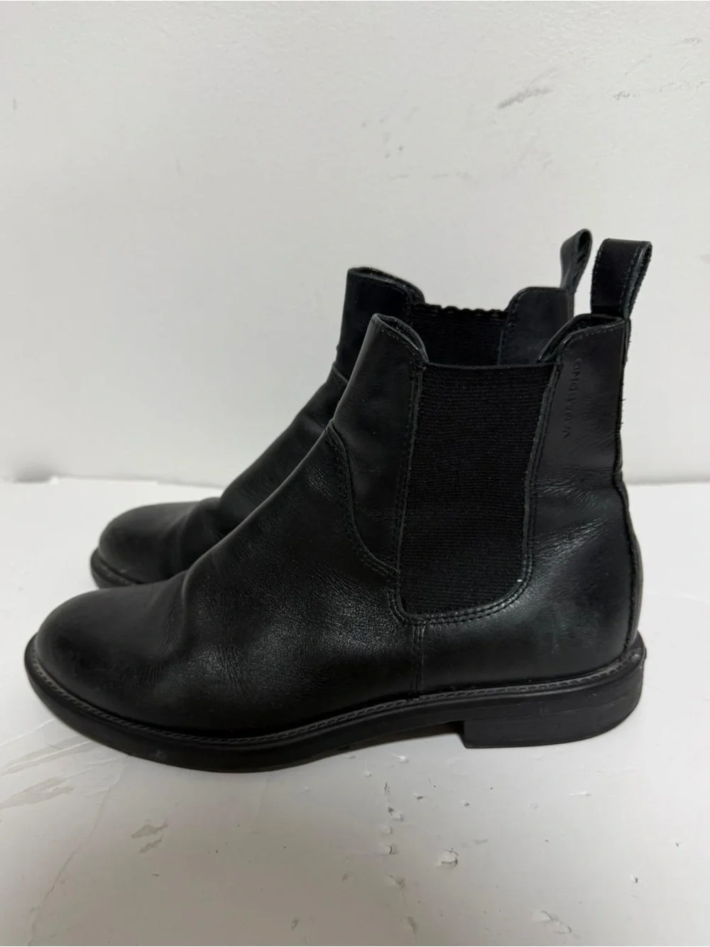 Vagabond Shoemakers Black Leather Chelsea Ankle Boots EU 37 Minimalist - Picture 6 of 8